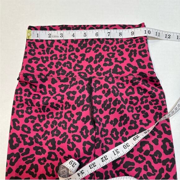 Beach Riot x Revolve Ayla Leggings High Rise Pink Leopard Cheetah Print Size XS - Picture 11 of 14